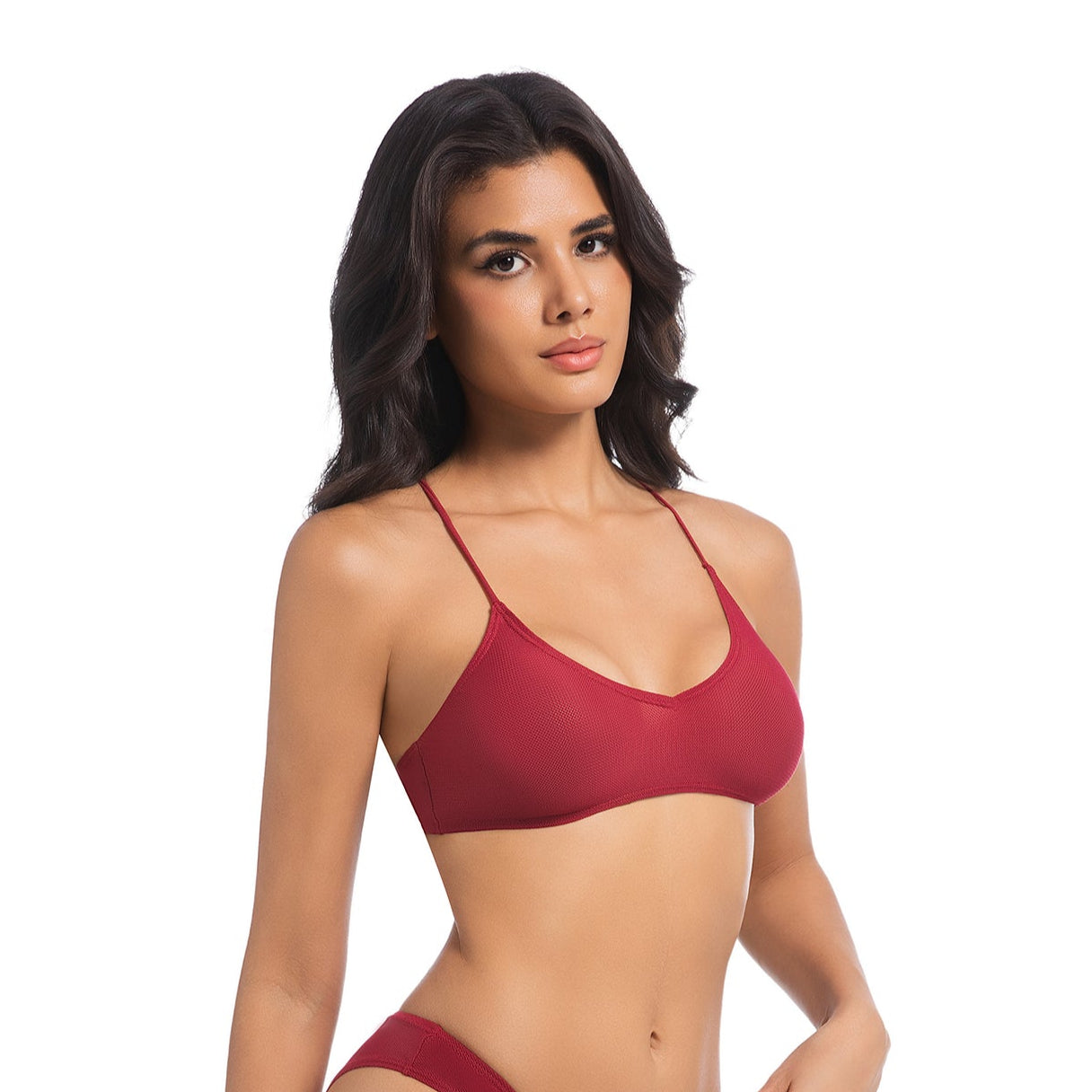Carmela - Tan-Through Bikini Top